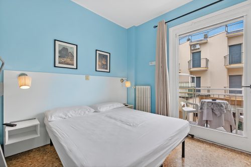 Room With Double Bed And Bunk Bed