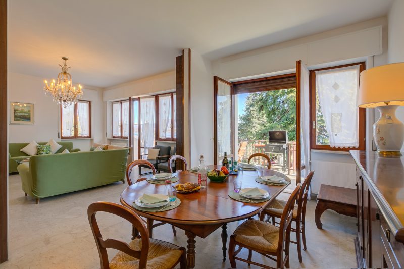 Blooming Villa Cos with Garden and Lake View