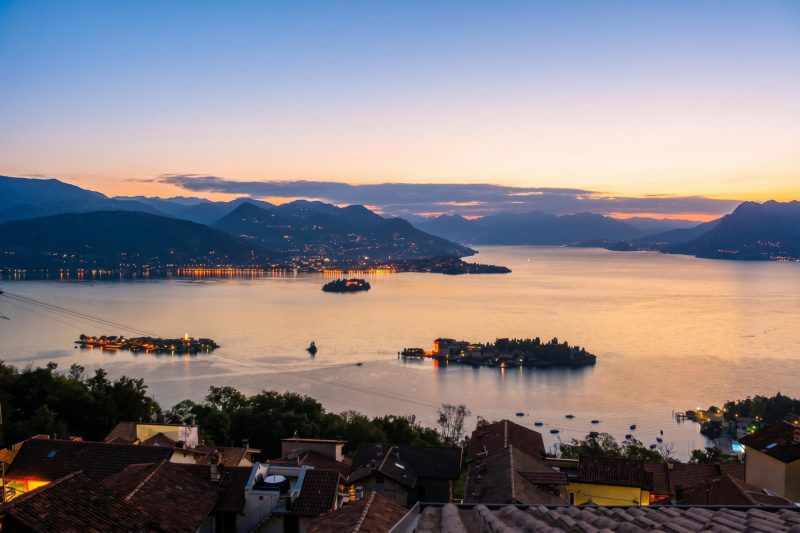 Lake Maggiore View Terrace Over The Borromean Islands