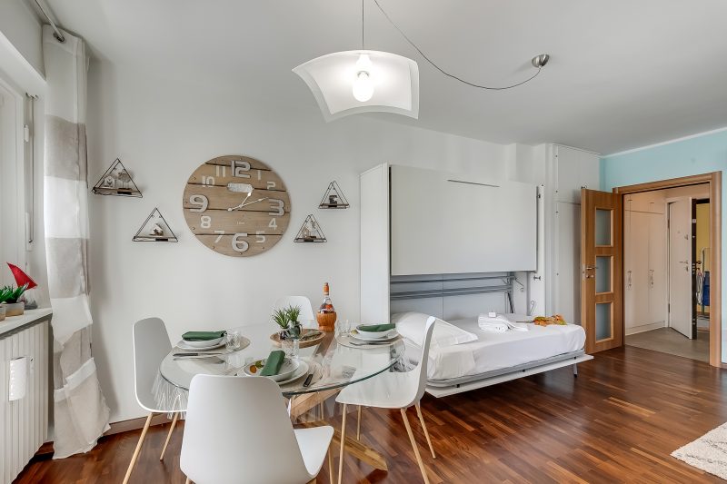 Studio Blue Petit with Mountain Balcony Views