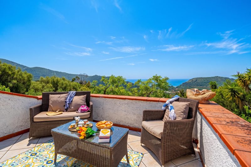 Villa Maria Luisa vista mare, Palinuro