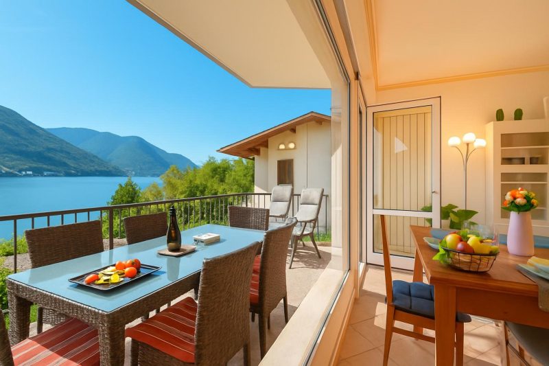 Ambra lakeside retreat&view / Terrace