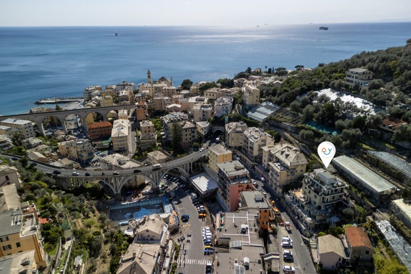 The Blue Window Apartment In Bogliasco