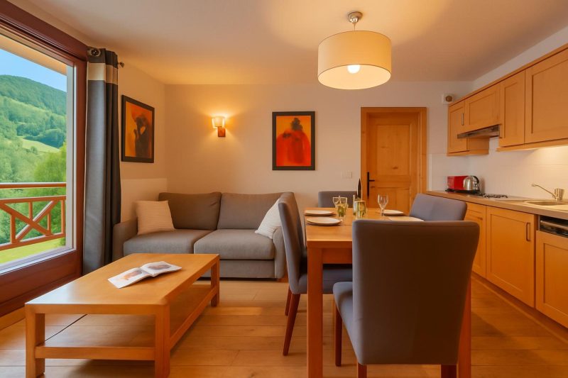 l'Ours Bleu C11 Ski-In at Vallorcine| Shared Pool, Gym & Wellness