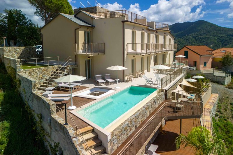 Villa Relais Le Torri in Verici in Pool and View